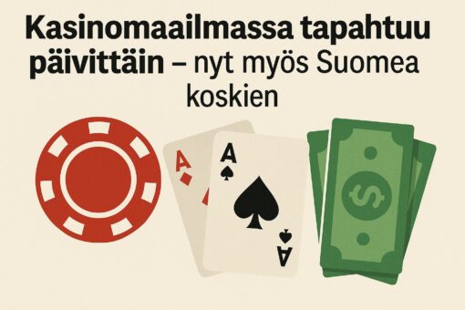 Kasinomaailmassa tapahtuu päivittäin – nyt myös Suomea koskien